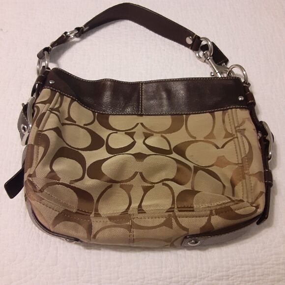 Coach Signature Zoe Canvas Handbag - Picture 4 of 16